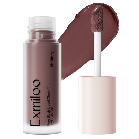 Exmiloo Liquid Blush, Long-Lasting Matte Dewy Liquid Blush for Cheeks, Blendable & Buildable Liquid Matte Blush Makeup, Vegan & Cruelty-Free, Easy to Apply