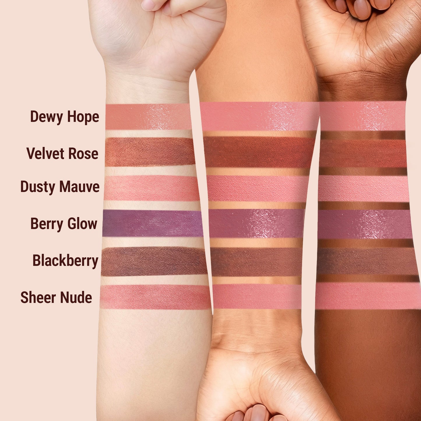 Exmiloo Liquid Blush, Long-Lasting Matte Dewy Liquid Blush for Cheeks, Blendable & Buildable Liquid Matte Blush Makeup, Vegan & Cruelty-Free, Easy to Apply