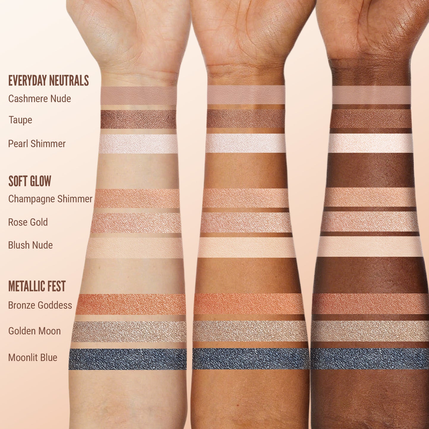 Exmiloo Cream Eyeshadow Stick Set, 3 Colors – Waterproof Long-Lasting Matte Shimmer Eye Shadow Sticks