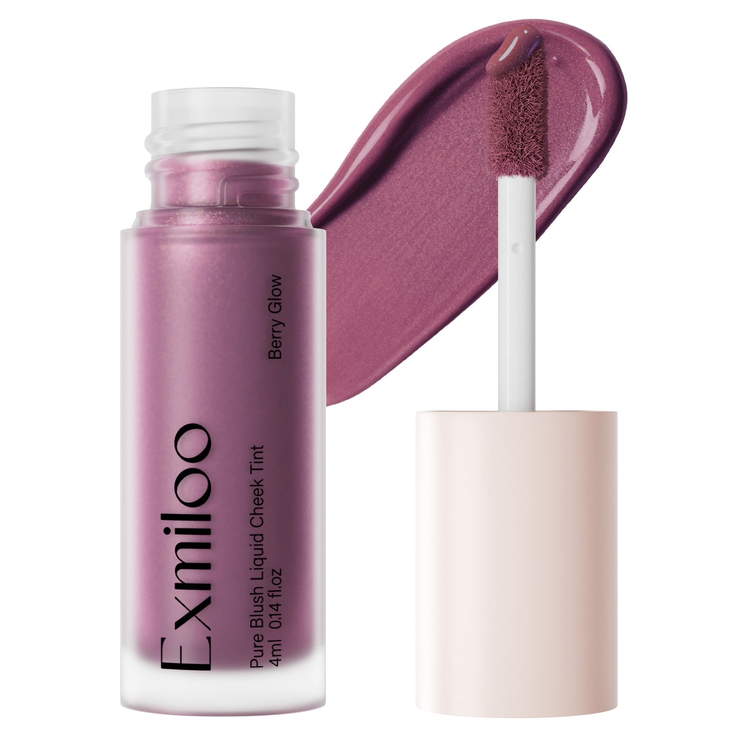 Exmiloo Liquid Blush, Long-Lasting Matte Dewy Liquid Blush for Cheeks, Blendable & Buildable Liquid Matte Blush Makeup, Vegan & Cruelty-Free, Easy to Apply