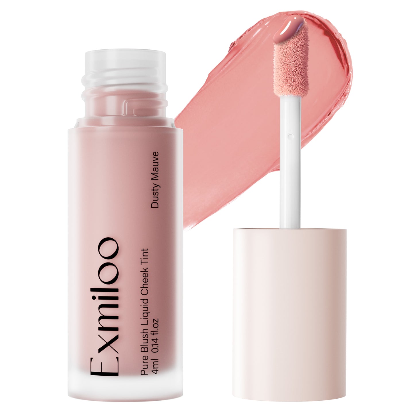 Exmiloo Liquid Blush, Long-Lasting Matte Dewy Liquid Blush for Cheeks, Blendable & Buildable Liquid Matte Blush Makeup, Vegan & Cruelty-Free, Easy to Apply